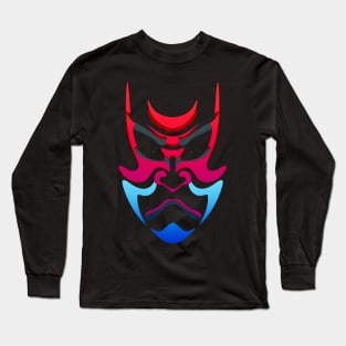 Japanese kabuki mask Long Sleeve T-Shirt